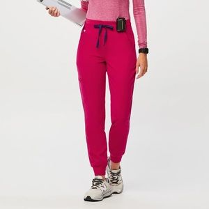 Figs Zamora Scrub Pants- Ultra Rose, Large